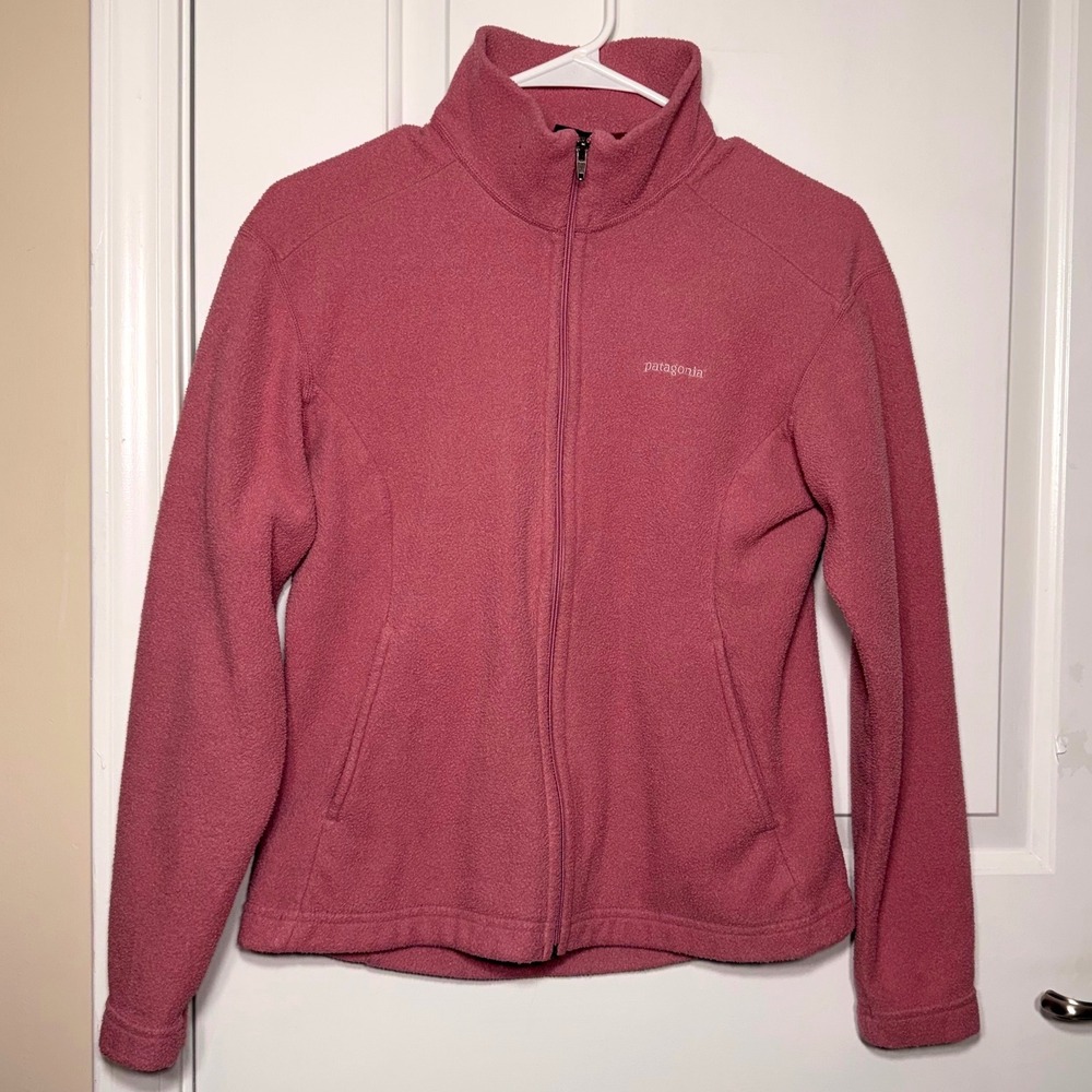 Patagonia Synchilla Full Zip Fleece Jacket Pink Gorpcore Outdoors Womens Small